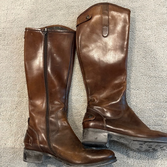 Vera wang Lavender brown boots size 5, Preowned - Picture 1 of 5